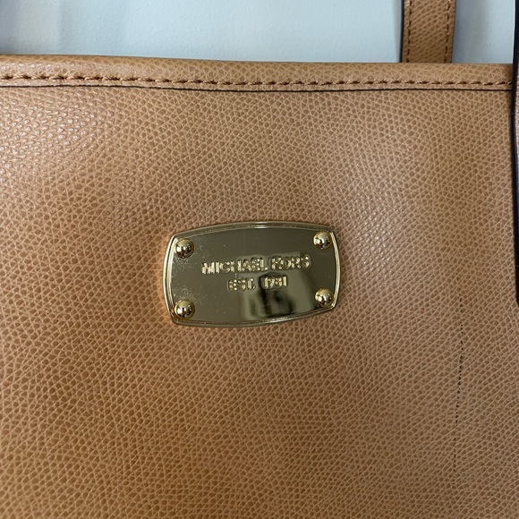 Michael Kors brown leather tote shoulder bag large - Picture 2 of 16
